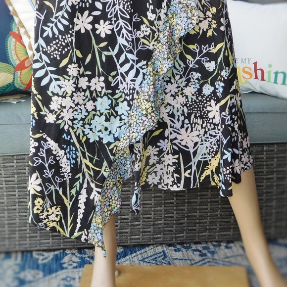 Women’s Calvin Klein Floral Midi Skirt SZ. 4 NEW - Picture 3 of 7